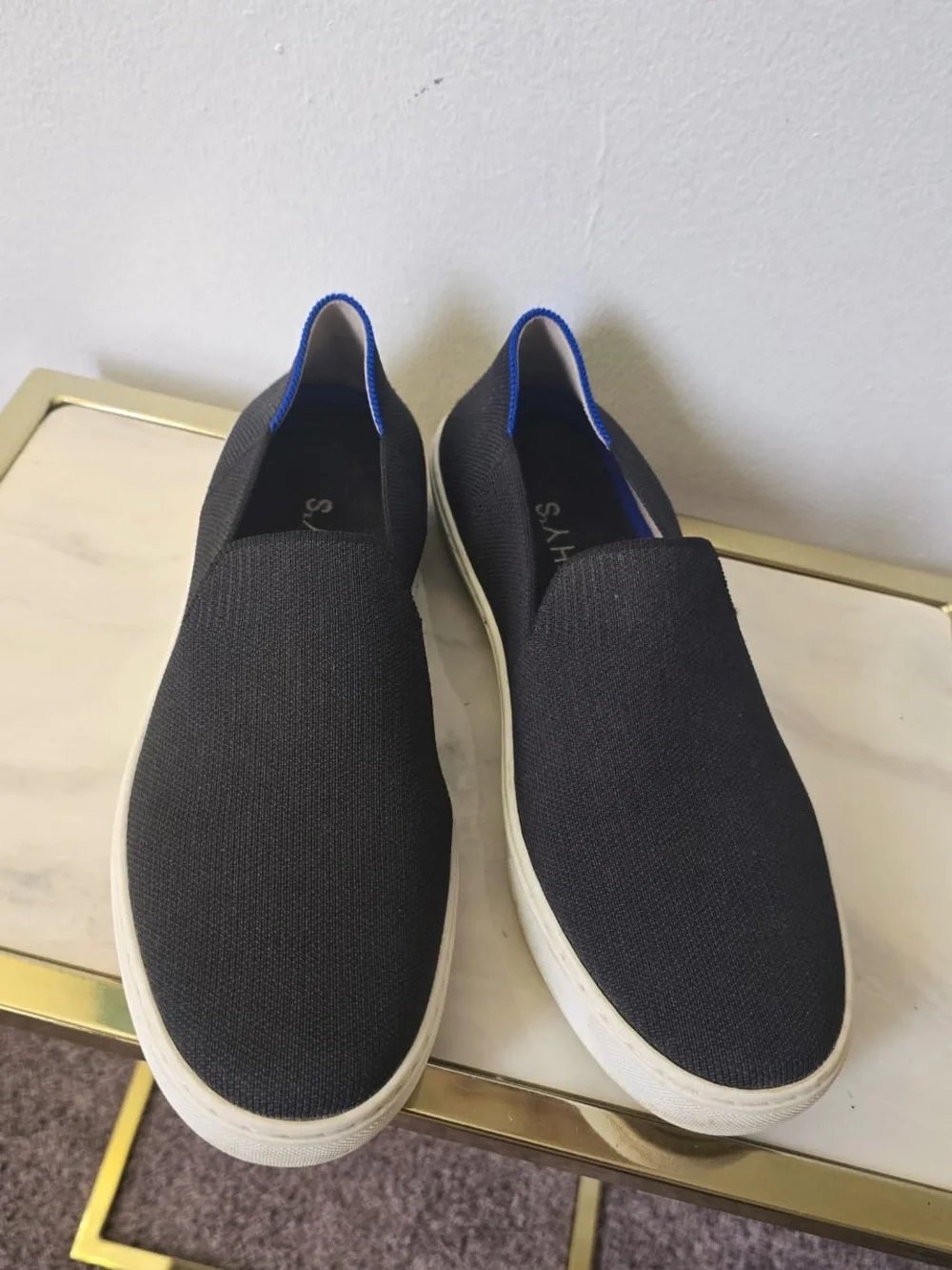 Rothy’s  Black Original Slip-On Sneakers Women's Size 9-10.5